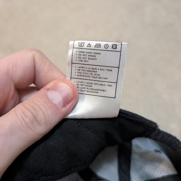 VTG 90s Bugie Back Hat Black Spell out Men's - Picture 4 of 5